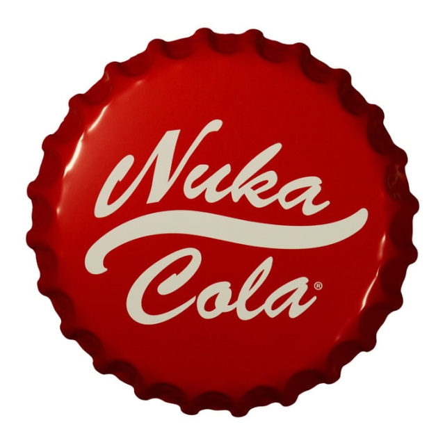 Fanatik Fallout Nuka-Cola-skilt med flaskehette i blikk