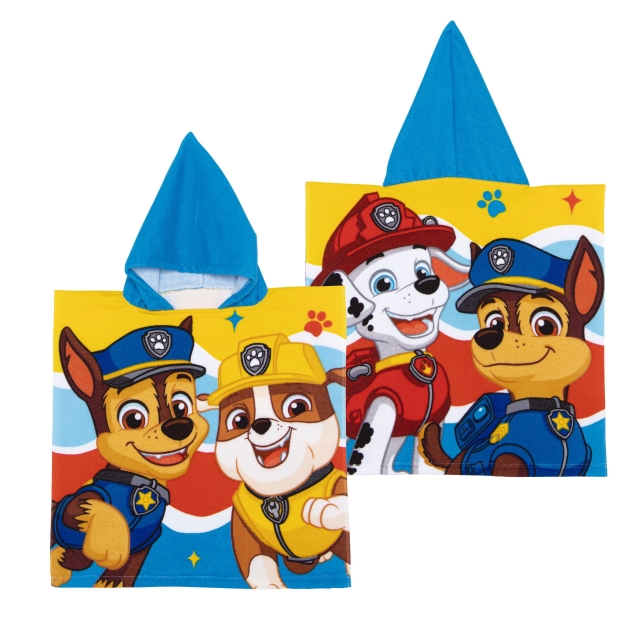 Paw Patrol poncho i mikrofiber - 50 x 100 cm (PW16855)