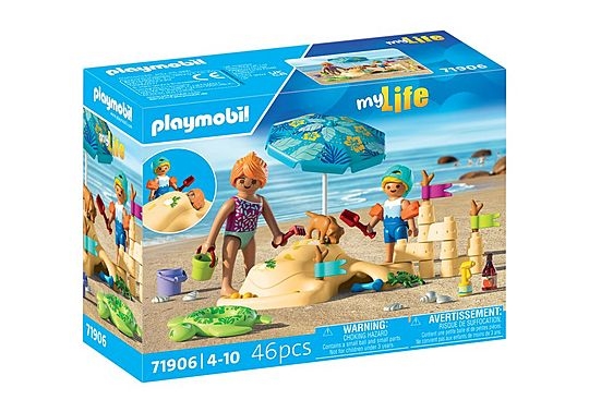 Playmobil Mitt liv: Familiemoro på stranden (71906)