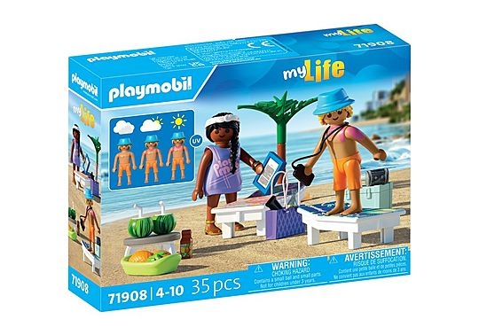 Playmobil Mitt liv: Parferie på stranden (71908)