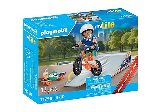 Playmobil Mitt liv: Skateboarder med rampe (71798)