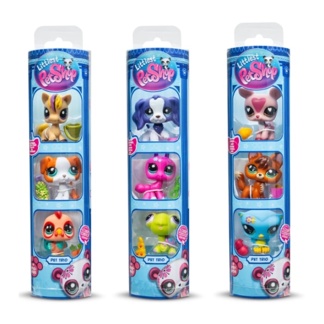 Littlest Pet Shop Kjæledyr Trio i Tube S3 (646)