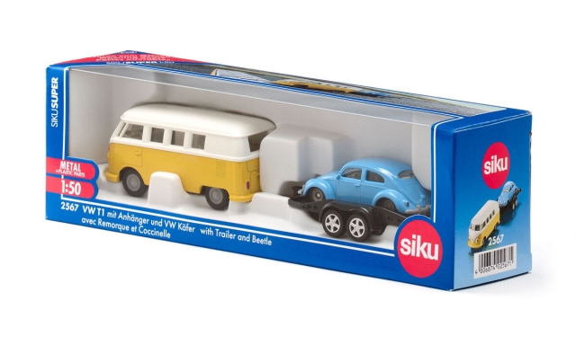 SIKU VW T1 med tilhenger og VW Boble (313-2567)