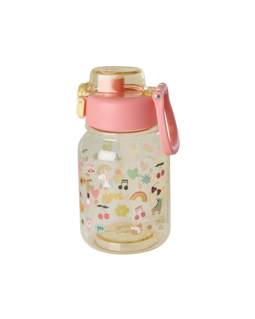 RICE Drikkeflaske i plast for barn med Unicorn Love-trykk - 700 ml (PLBOT-UNILO)