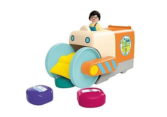 Playmobil Junior: Skyv og grip søppelsamler (71774)
