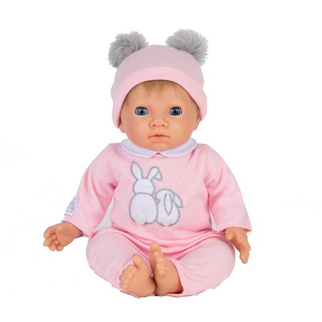 Tiny Treasure s - Dukke Rosa Pom Pom m. blondt hår (30168)