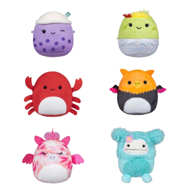 Micromallows 6 cm 6-pakning plysj S2 - Myrnam, Henley, Carlos, Anjara, Joelle og Poplina