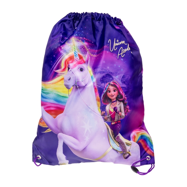 STOR Unicorn Academy - Gymbag med snor - 35 x 45 cm