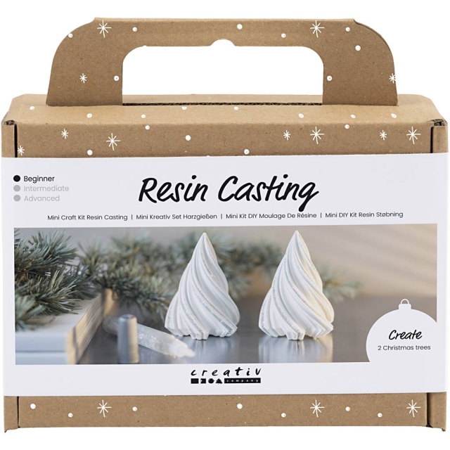 DIY Kit Mini Craft Kit - Resin Casting - Juletrær (977711)