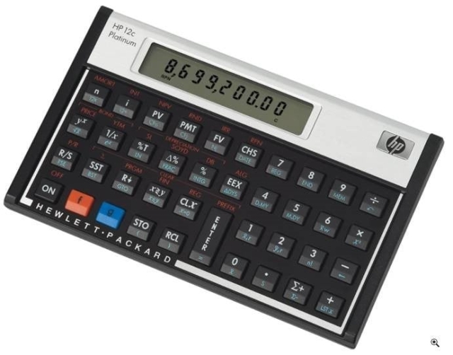 HP 12CPL finansiell kalkulator Platinum