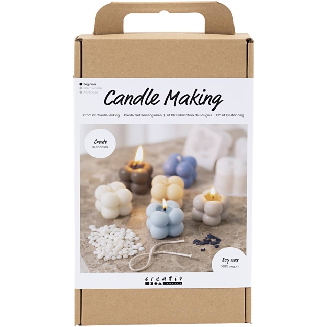 DIY Kit Craft Kit - Lysestøping - Bubble Soy Candle (977756)