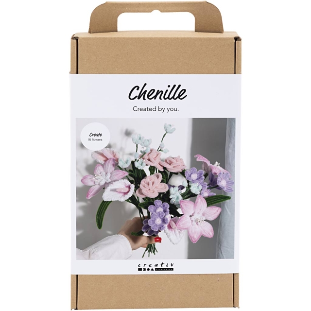 Creative Toys Creativ - Craft Kit Pipe Cleaner Flowers, blomster, pastellfarger, 1 pakke - ()