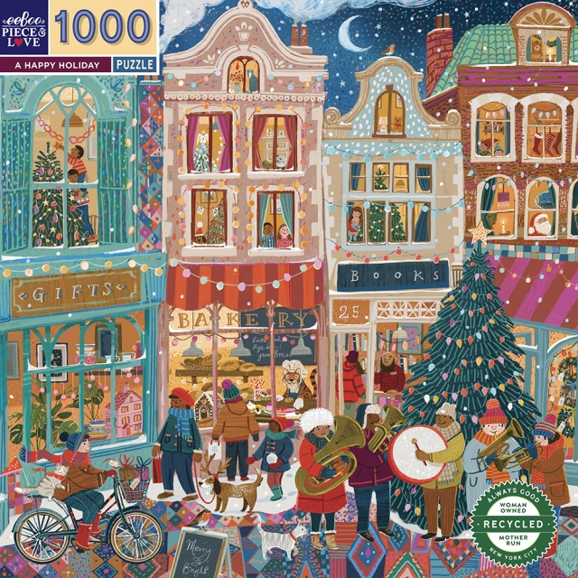 eeBoo Puslespill 1000 brikker - A Happy Holiday (EPZTHOD)