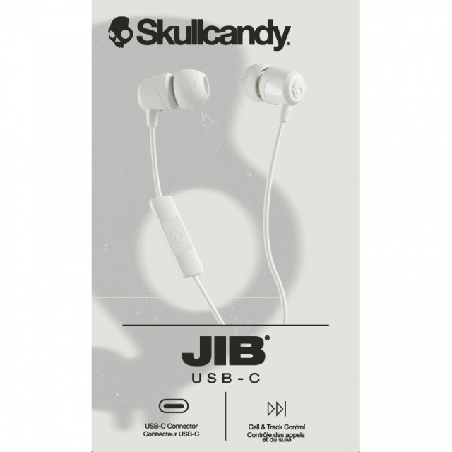 Skullcandy Hodetelefon JIB USB-C Kablet In-Ear Bone White