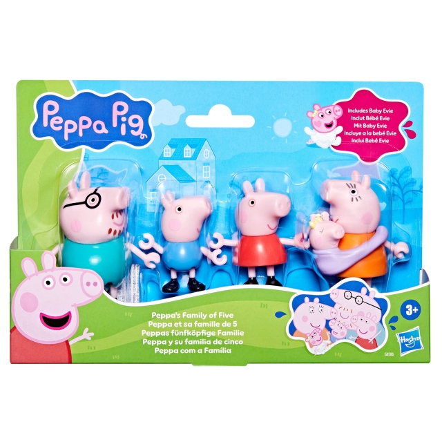 Peppa Pig Figursett 3" Figure Pack Family Of Five