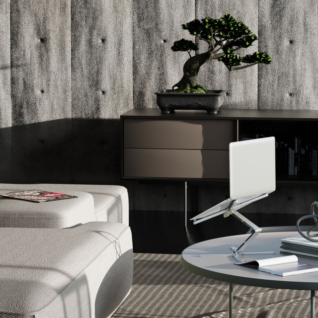 Desire2 Laptopstativ X Stand Sammenleggbar Aluminium