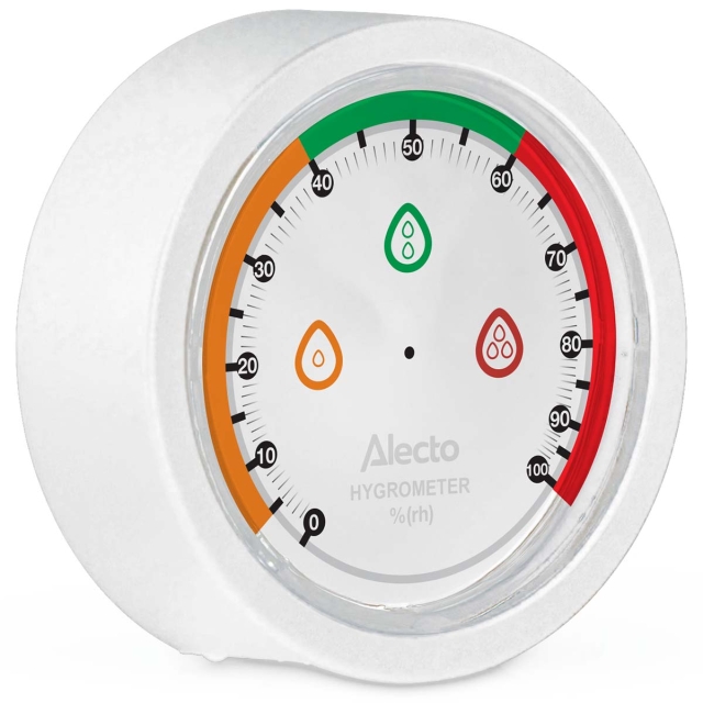 Alecto Hygrometer hvit