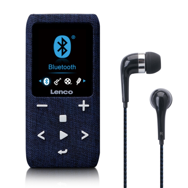 Lenco MP3/MP4-spiller med Bluetooth® 8 GB Micro SD-kort Blå