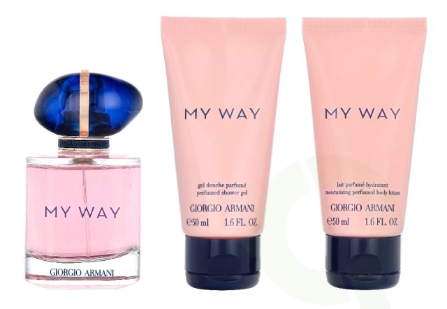 Armani My Way Giftset 150 ml Edp Spray 50ml/Shower Gel 50ml/Body Lotion 50ml