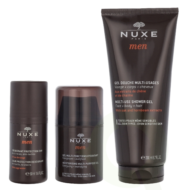 Nuxe Men Set 300 ml Deo Spray 50ml/ Cream 50ml/ Shower Gel 200ml