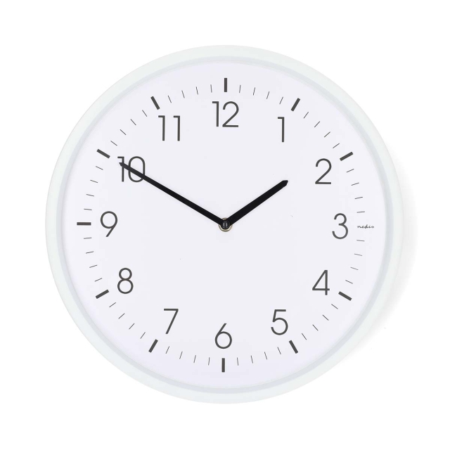 Nedis Veggur | Diameter: 360 mm | ABS | Stille bevegelse | Hvit