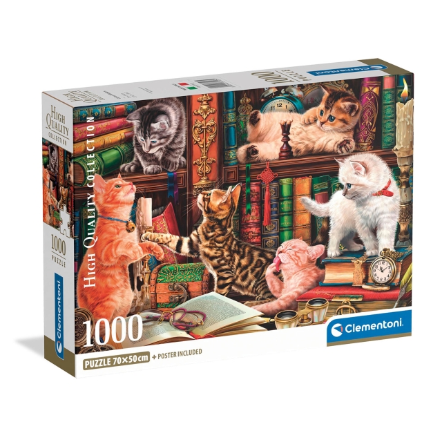 Clementoni Puslespill 1000 Pcs CB Curious Whiskers