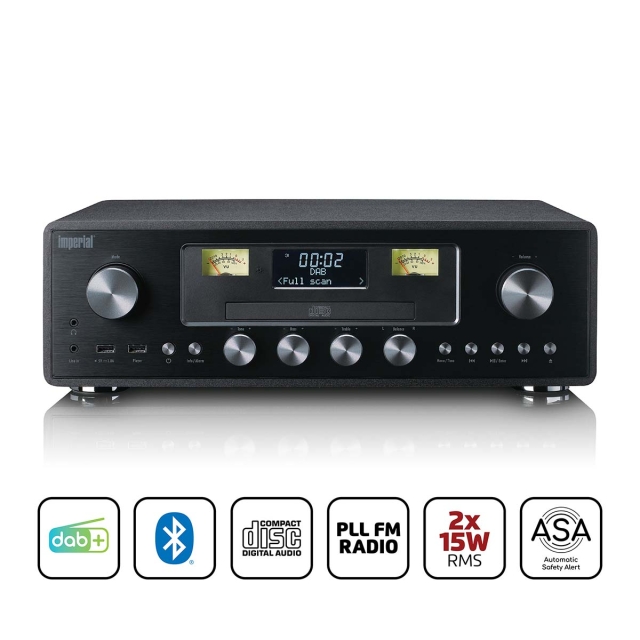 imperial DAB+/FM Radio with CD Player, USB, Bluetooth and ASA function