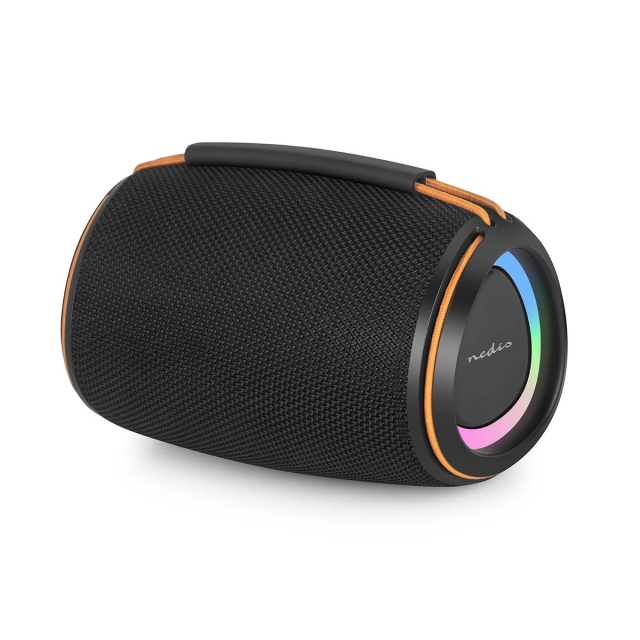 Nedis Bluetooth® Speaker | 360 min | Håndholdt design | 40 W | Mono | Hjem / Portable / Utendørs | Linkable | Oransje / Sort