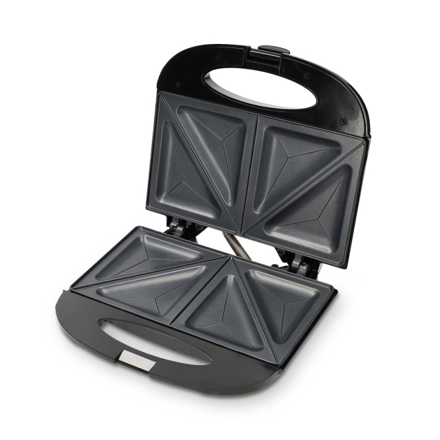 MELISSA Sandwichmaskin | 750 W | Sandwichplater | Automatisk temperaturkontroll | Non-stick-belegg | Svart