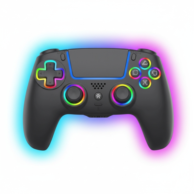 Deep Explorer Trådløs RGB Pro-kontroller – PS5 (svart)
