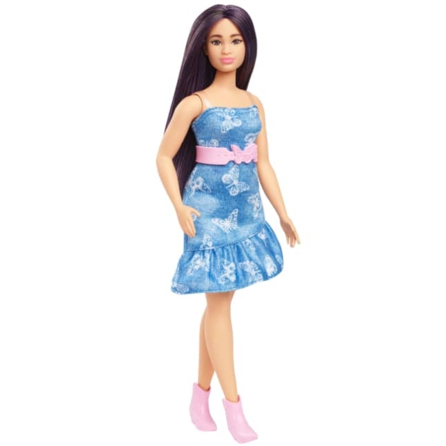 Barbie Fashionista-dukke,  Denim-sommerfuglkjole (HyT89)
