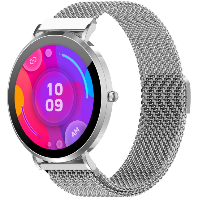 Denver SmartWatch AMOLED Hälsokoll Sport-läge SWC-394S Silver