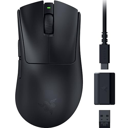 Razer Deathadder V3 Hyperspeed spillmus – svart