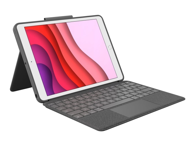 Logitech Combo Touch for iPad 7. generasjon – GRAPHITE Nordic