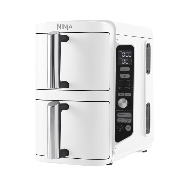 Ninja Double Stack XL - SL400EUWH – Luftfryser med to skuffer (9,5 l) og SYNC & MATCH
