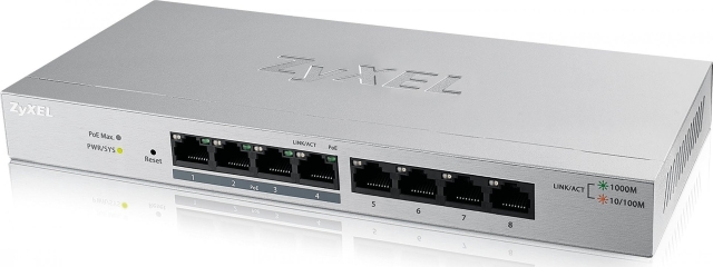 ZyXEL GS1200-8HPv2 – 8-porters switch