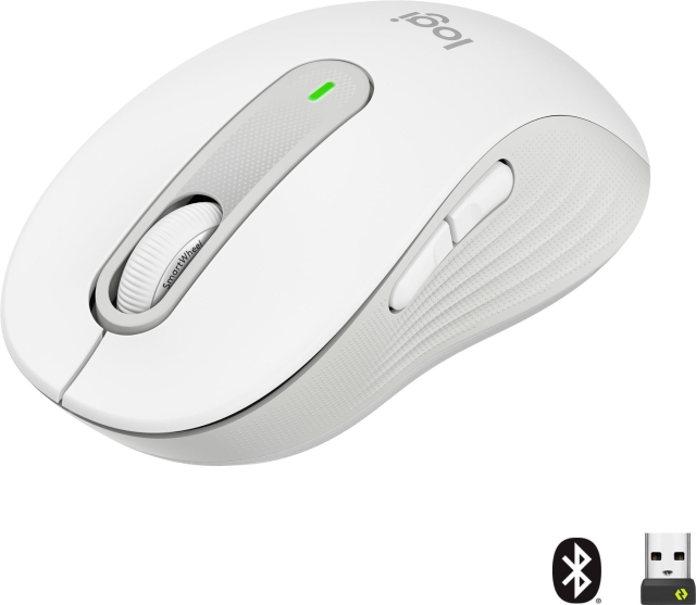Logitech Signature M650 trådløs mus, hvit