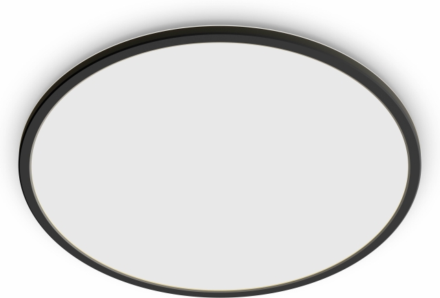 Philips Superslim CL550 taklampe, rund, svart, 1900 lm, 2700K