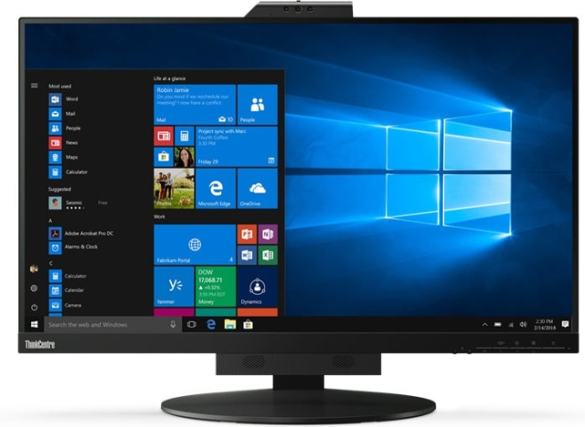 Lenovo ThinkVision Tiny-in-One 27 – 27" WQHD-skjerm. ThinkCentre Tiny-in-One