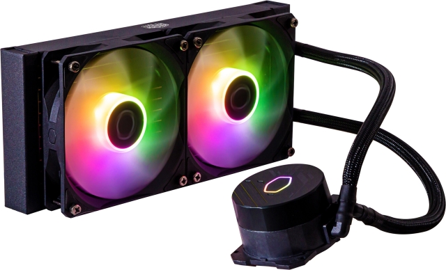 Cooler Master MasterLiquid 240L Core ARGB -væskekjølesystem, svart