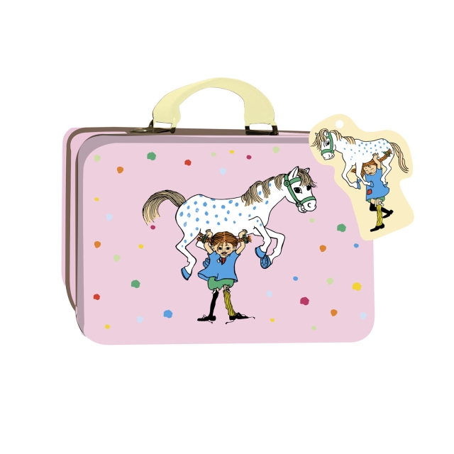 ASTRID LINDGREN Koffert Pippi Langstrømpe - Small Tin Suitcase Rosa