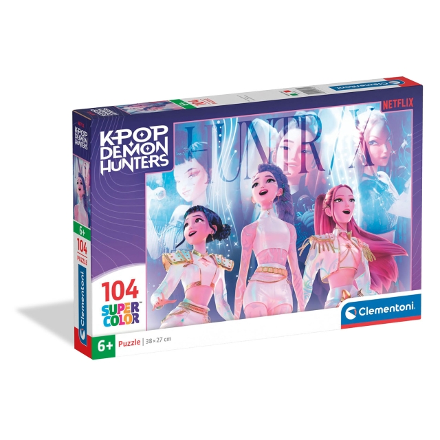 KPOP DEAMON HUNTERS Puslespill 104 Pcs KPOP Demon Hunters