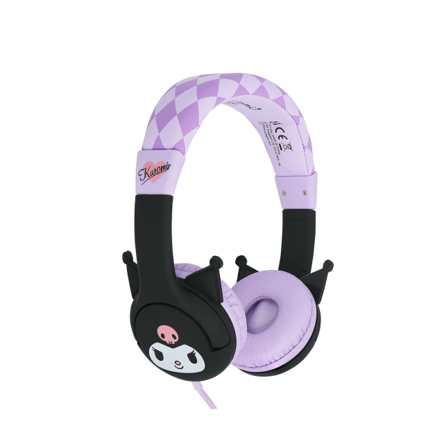 KUROMI Hodetelefon Pink Kablet On-Ear 85dB med Ører