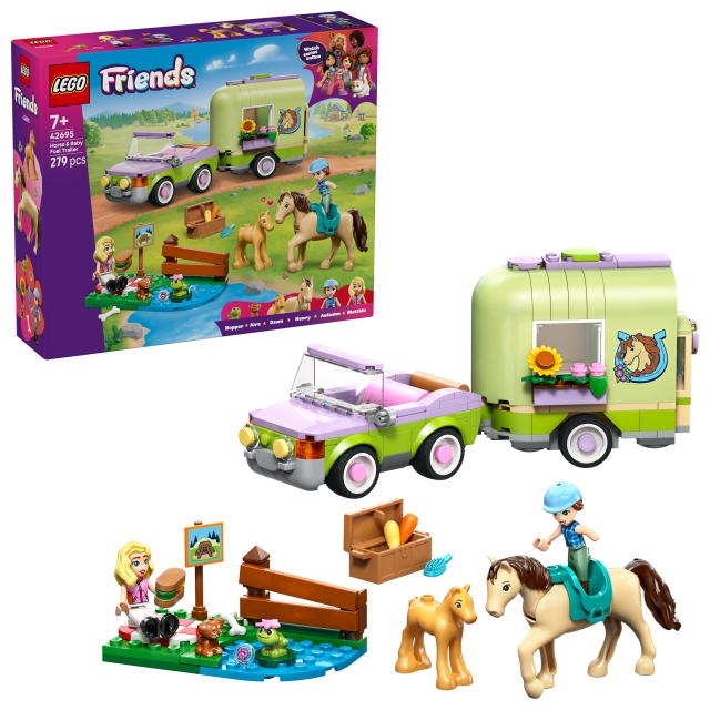 LEGO LEGO Friends – Hest og føll i hestevogn (42695)