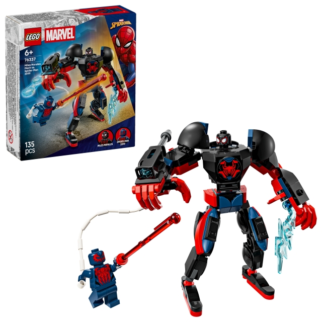 LEGO Superhelter – Miles Morales Mech mot Spider-Man 2099 (76337)