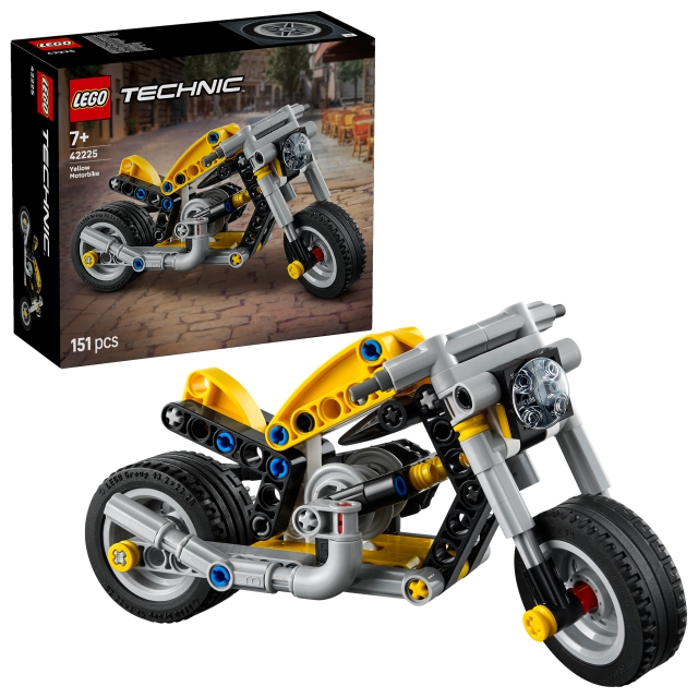 LEGO Technic – Gul motorsykkel (42225)