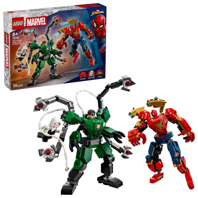 LEGO Superhelter – Mech Battle: Spider-Man mot Doc Ock (76338)