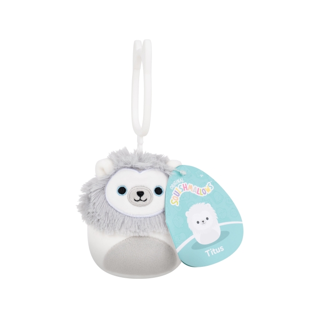 Squishmallows 9 cm plysj P24 med festeklips – Titus