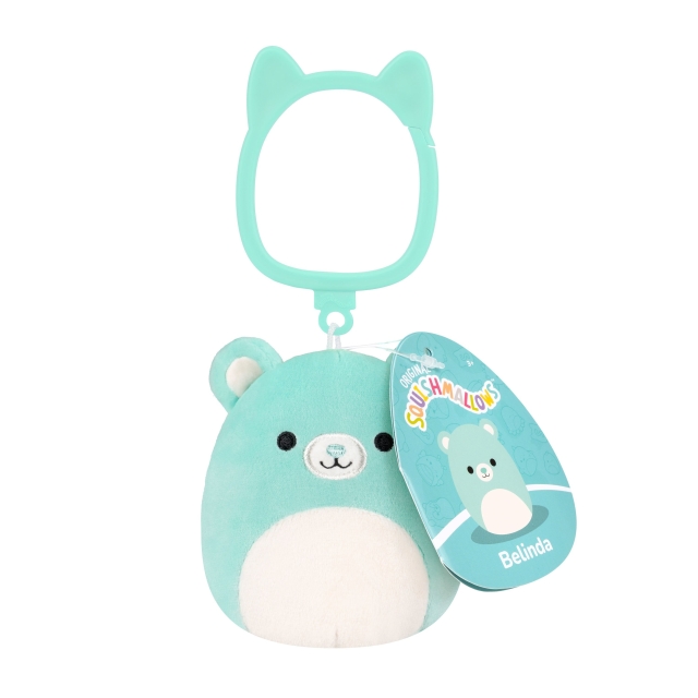 Squishmallows 9 cm P24-kosedyr med festeklips – Belinda