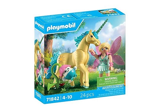Playmobil Samleobjekt: Enhjørning – Sunshine Blossom med fe (71842)